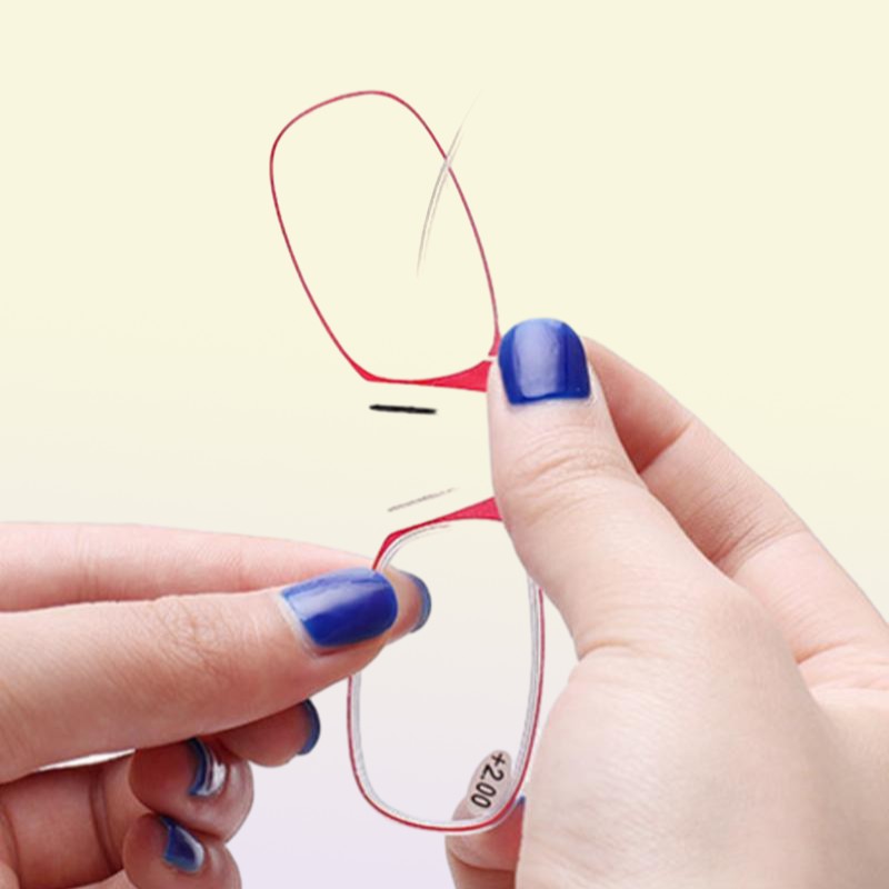 Thin Optics Reading Glasses With Keychain Case Clear Frame 150 Strength Readers Antiblue Light Sunglasses