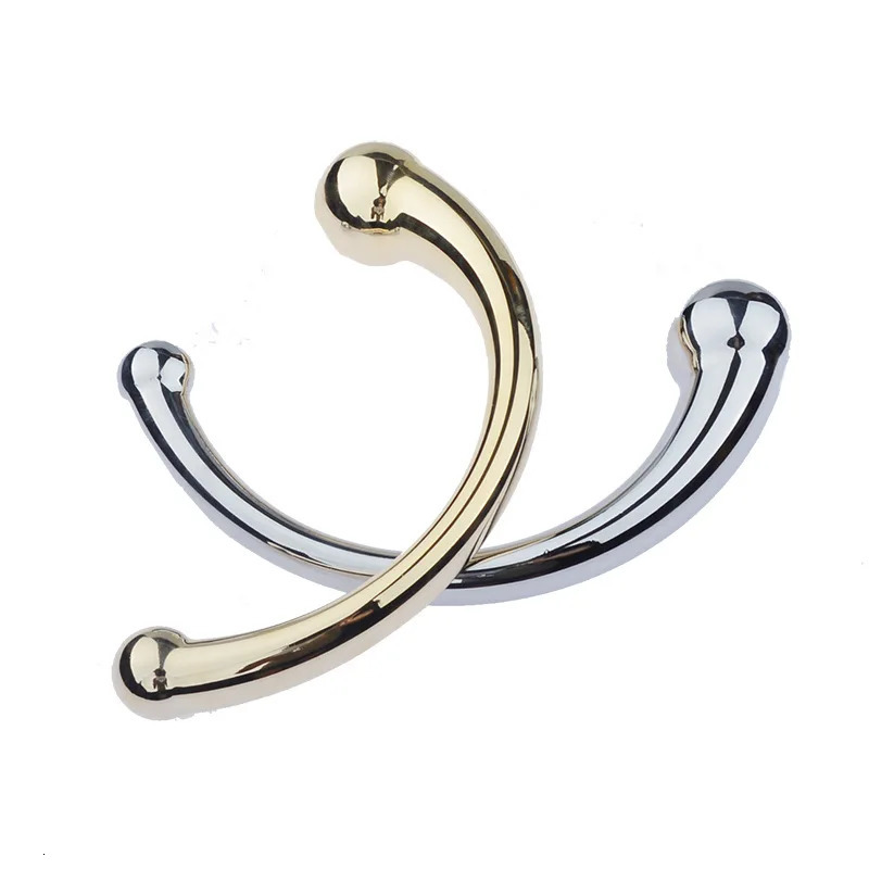 Double Ended Stainless Steel G Spot Wand Massage Stick Pure Metal Penis P-Spot Stimulator Anal Plug Dildo Sex Toy for Women Men 240129
