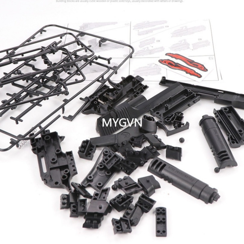 Desert Eagle 1:10 Kids Assembling Building Block Bricks Pistol Educational Assembled Plastic Model For Birthday Gift Children Toy Gun