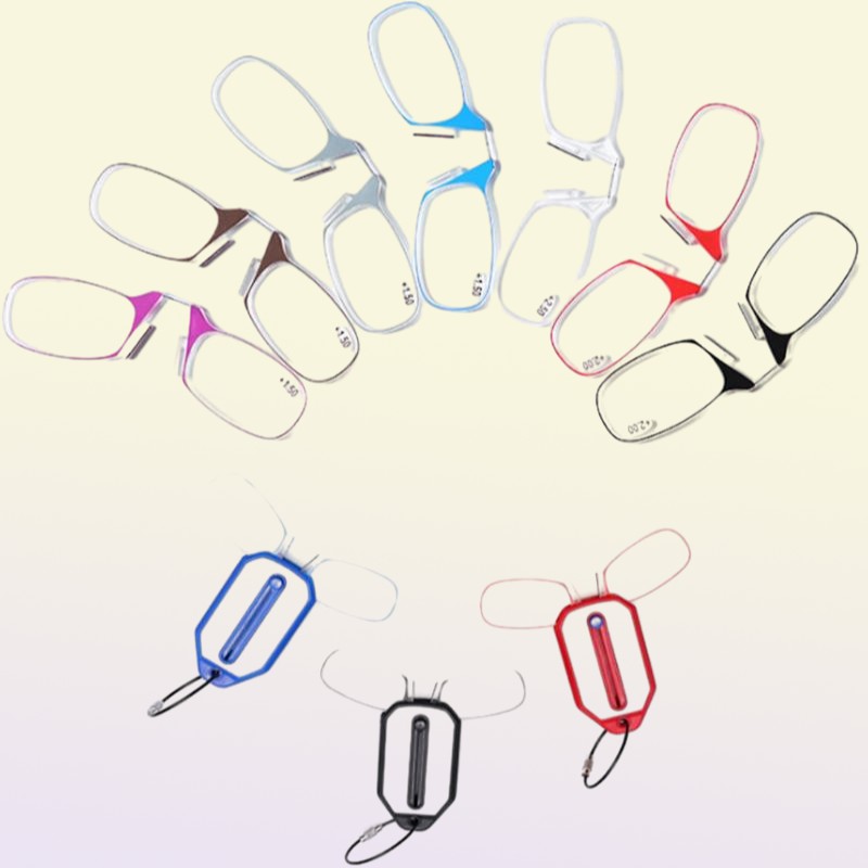 Thin Optics Reading Glasses With Keychain Case Clear Frame 150 Strength Readers Antiblue Light Sunglasses