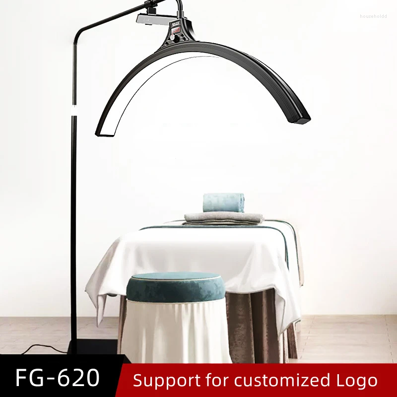 Lamps Floor 28INCH LED Half Moon Eyelash Lamp With Disinfection And Sterilization Facial Skincare Products Tattoo Eyebrow Filming