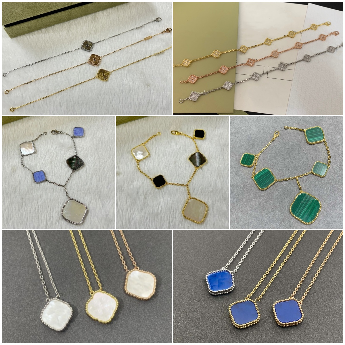 Five And six Flower Bracelets For Women With Gift Box And Dust Bag