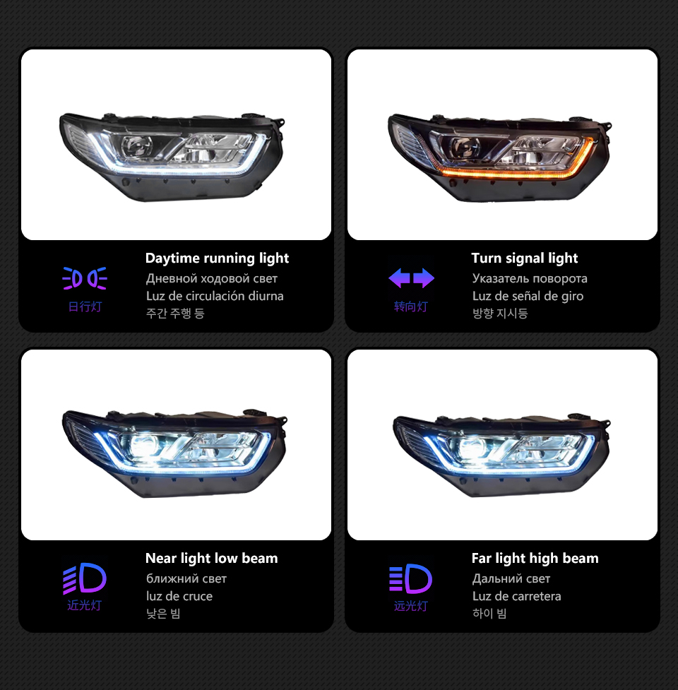 Car Styling Headlight for Ford Taurus 2015-2018 Taurus LED Fromt Lamps Upgrade Dynamic Turn Signal Headlamp Assembly