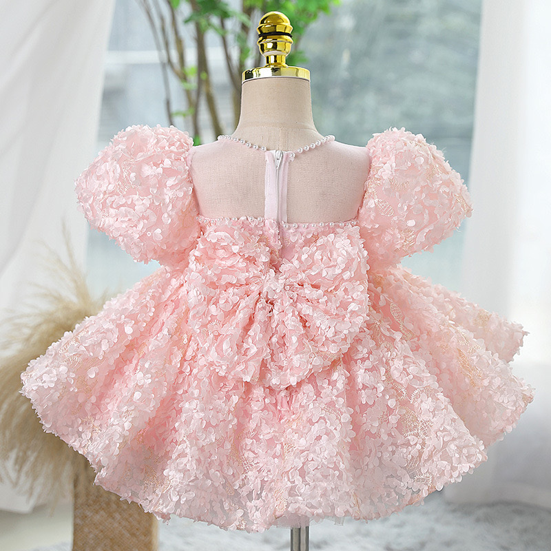 2024 Pink Princess Pageant Glitz Girls Frist Community Dresses Fuia Little Baby Camo Wer Girl Dress Ball Gown Kids Birthday Gowns 403 6660311