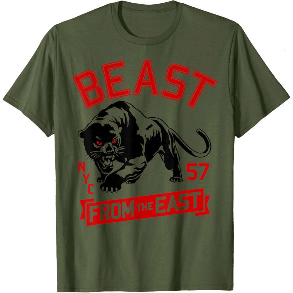 T shirt Mens Beast From The East NYC Panther Collegiate Graphic T-Shirt shirts tshirt graphic tee Casual tops summer clothes Short sleeve Free shippin