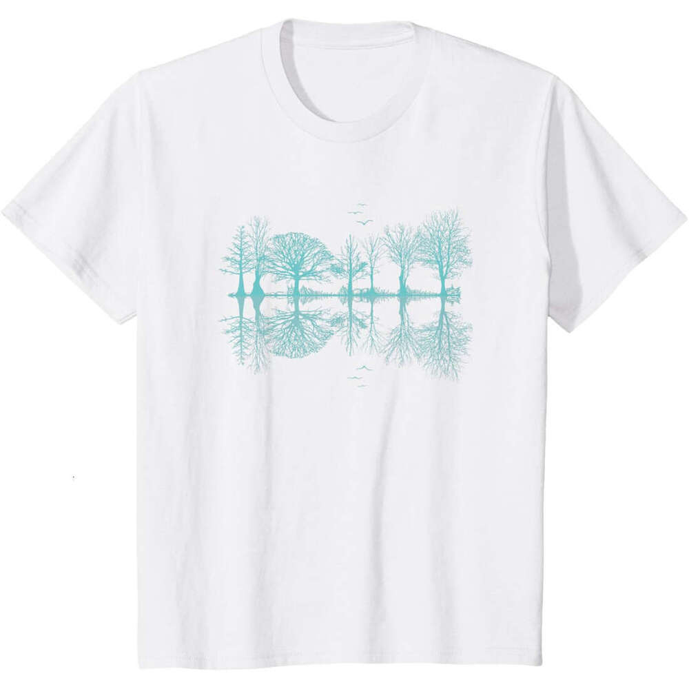 T shirt Mens Wildlife Nature Trees Reflection Outdoor Forest T-Shirt shirts tshirt graphic tee Casual tops summer clothes Short sleeve Free shipping