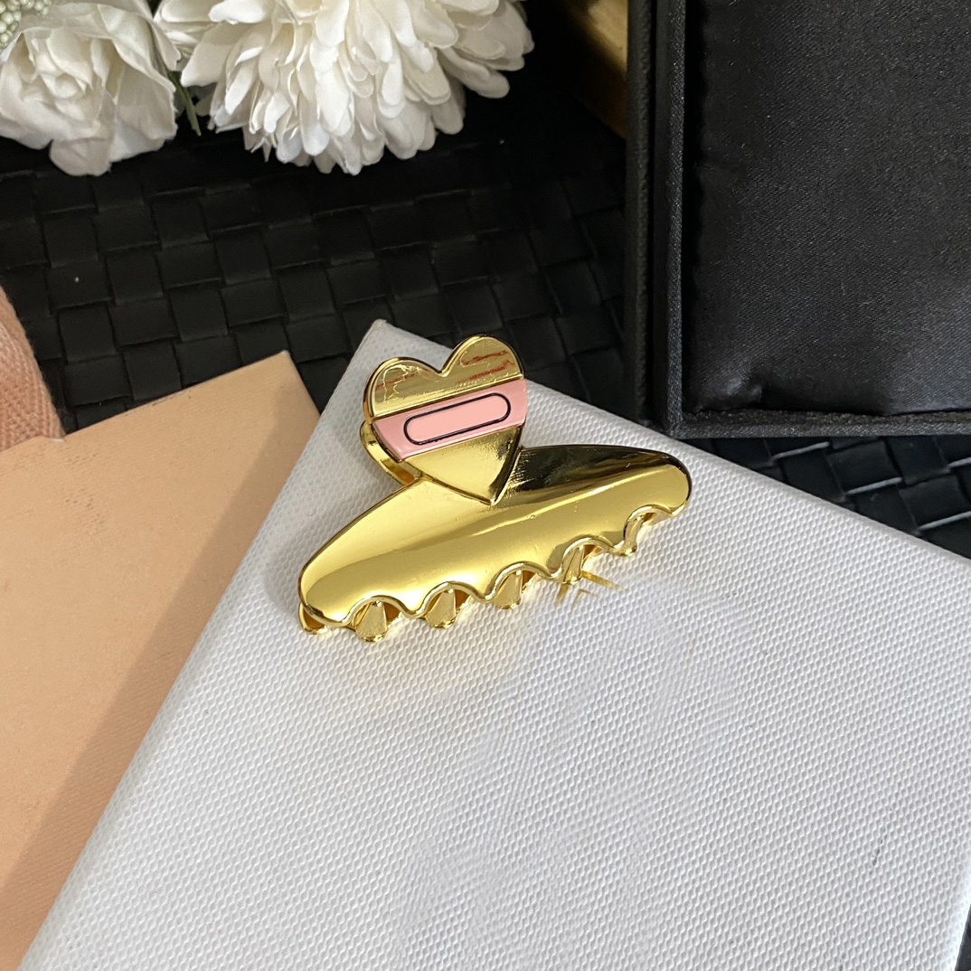 Top quality Designer Brass Material Hair Clips Famous Women Pink Letter Steel Seal Barrettes Hairpin Crystal Geometry Bowknot Hairclip Christmas HairJewelry