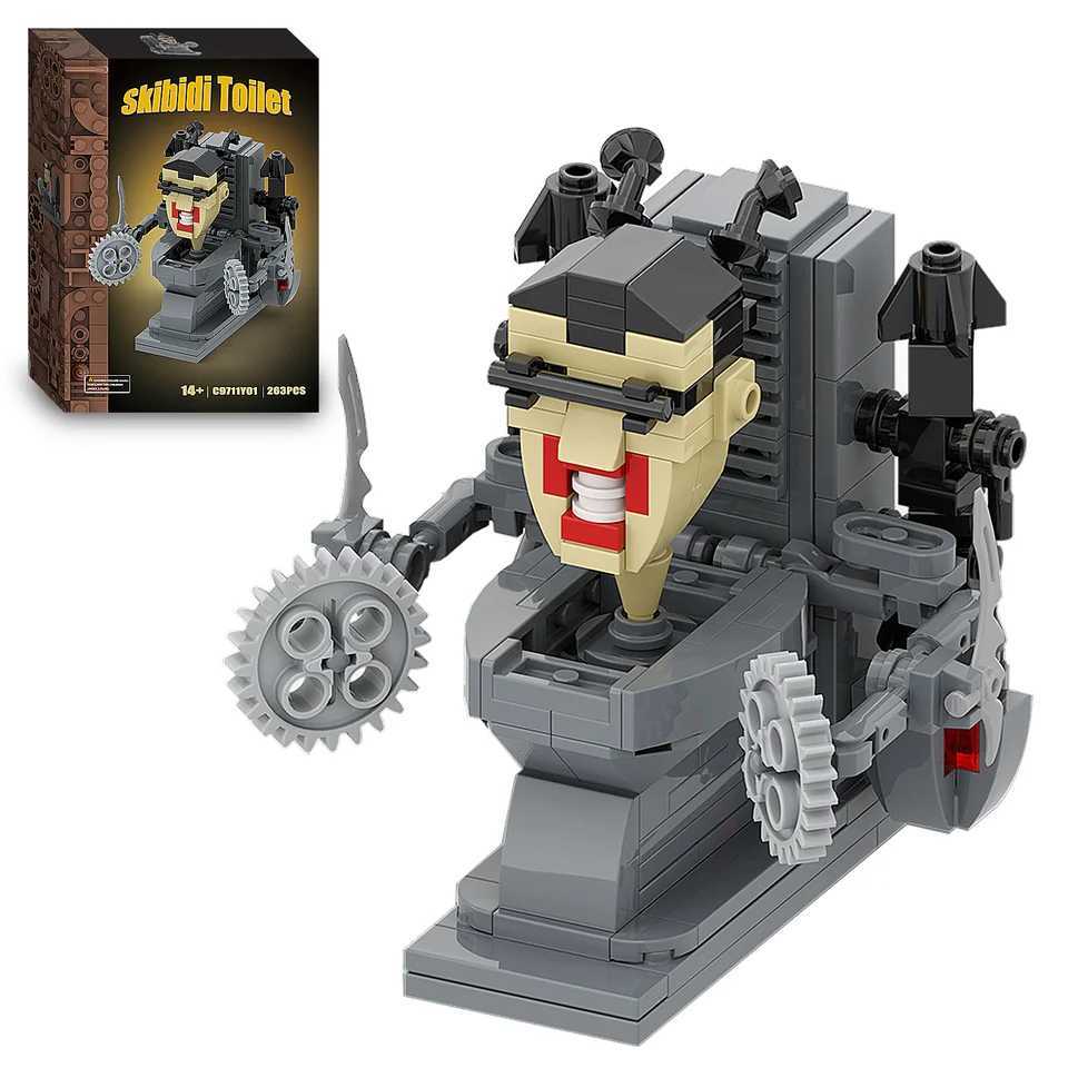 Skibidi Toilet Man vs Monitor Building Blocks The Audio and Camera Man Toys for Kids Adults Game Fans (127/263 PCS) Y240731