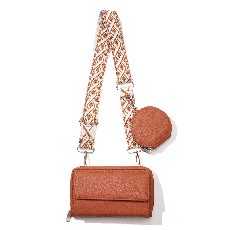 New mobile phone bag INS niche design single shoulder crossbody bag mobile phone bag multi-function broadband bag