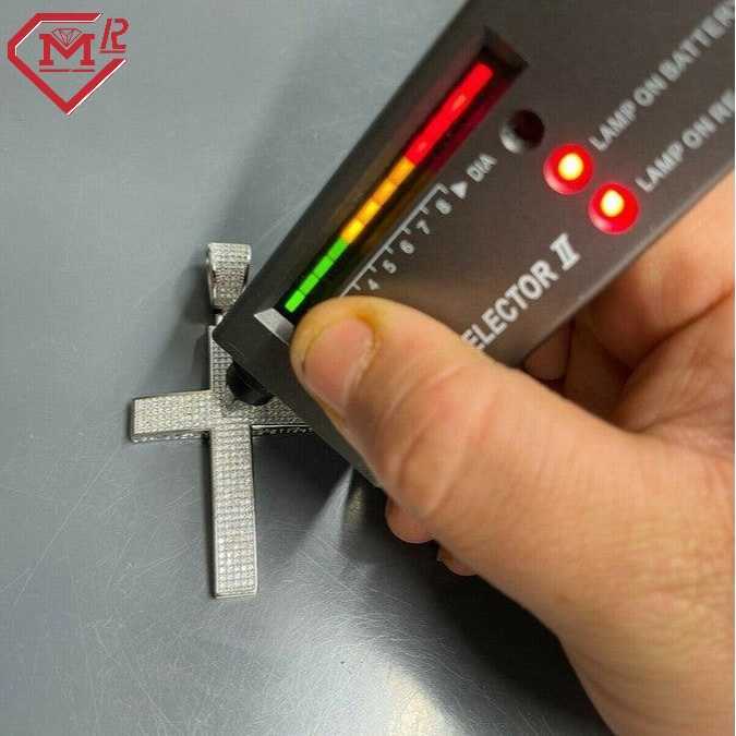 Hiphop Moissanite Cross Pendant 925 Sterling Silver Big Iced Cross Custom Vvs Moissanite Pendant