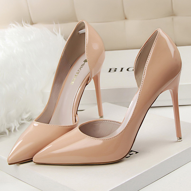 BIGTREE 2024 Pumps Patent Leather High Stiletto Sexy Party OL Career Women Heels Office Shoes 12 Colors