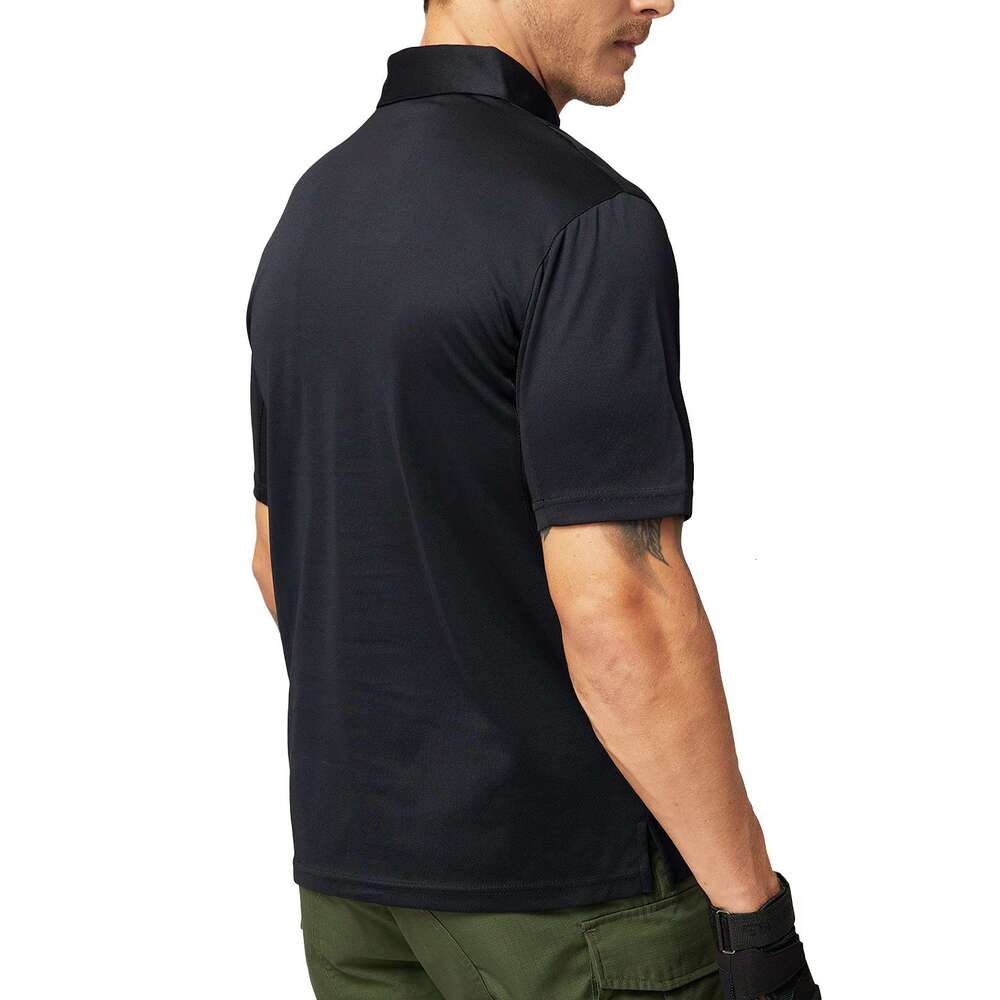 Fashion Mens Polo shirt Outdoor Performance Tactical Polo Shirts Short and Long Sleeve Moisture-Wicking Polos Casual tops summer clothes Short sleeve 