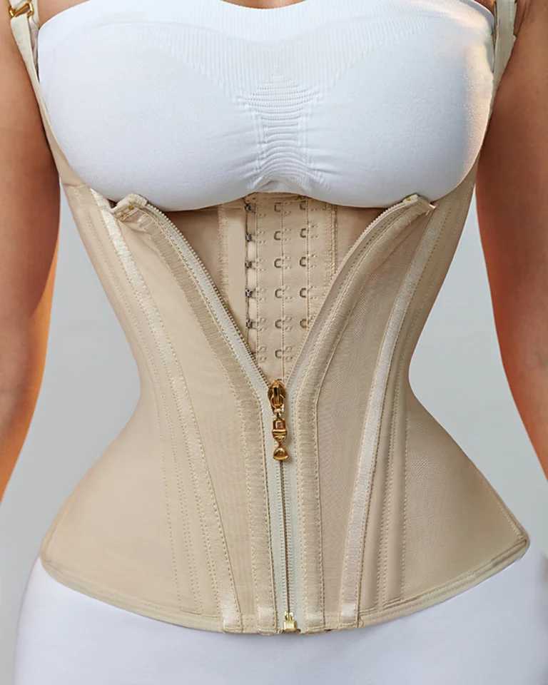 Fajas Colombians Girdles with buckles and zippers Postpartum BBL corset female Postsurgery waist shaping device W240801