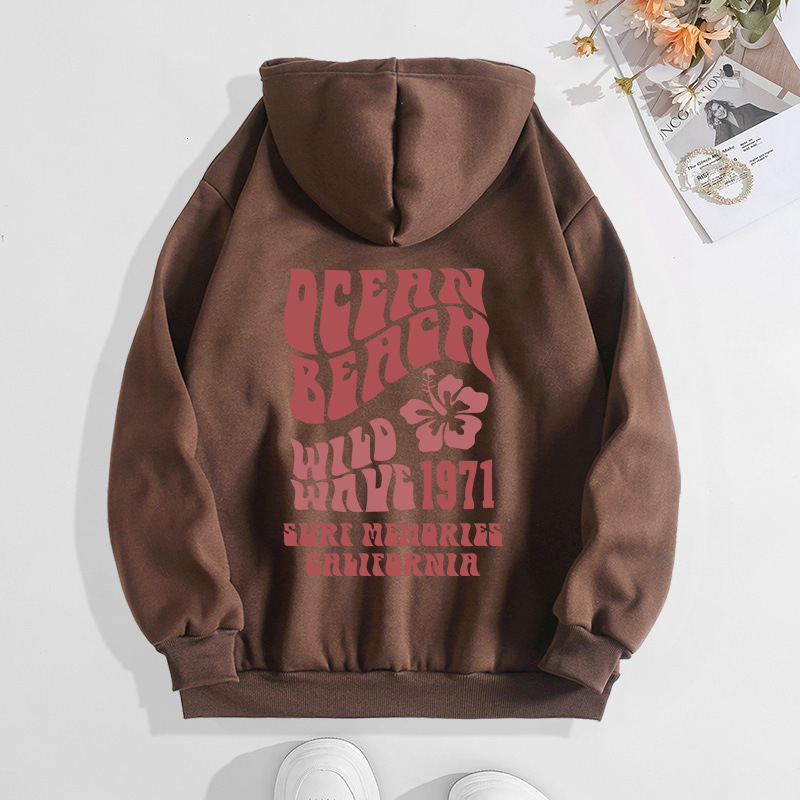 New autumn winter with fashionable lettering printed hooded back collar and plush hoodie for women F8..1#29