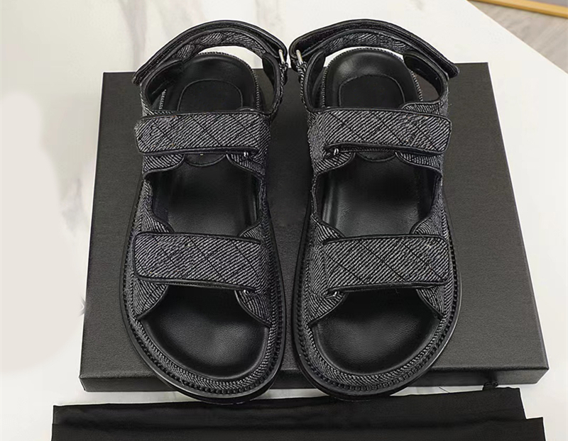 Designer Shoes Top Quality Brand High Quality New Fashion Slippers Women S Sandals Sliding Platform Beach Leisure Outdoor Lace Box Shoes