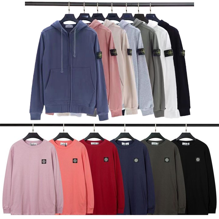 Hoodies Designer Mens Stone Hoodie Badge Compass Jumper Fashion Sweatshirts Jacket Sweaters Womens Cargo Pants Round Neck Pullover Tracksuit