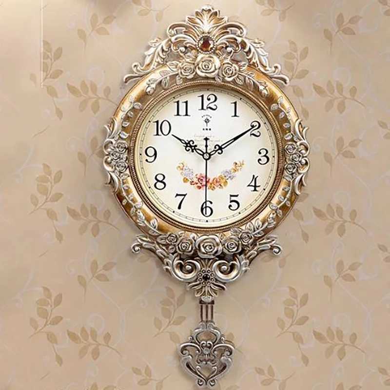 Living Room Nordic Wall Clock Modern Luxury Vintage Unique Home Decor Clock Minimalist Antique Horloge Murale FurnitureM240731