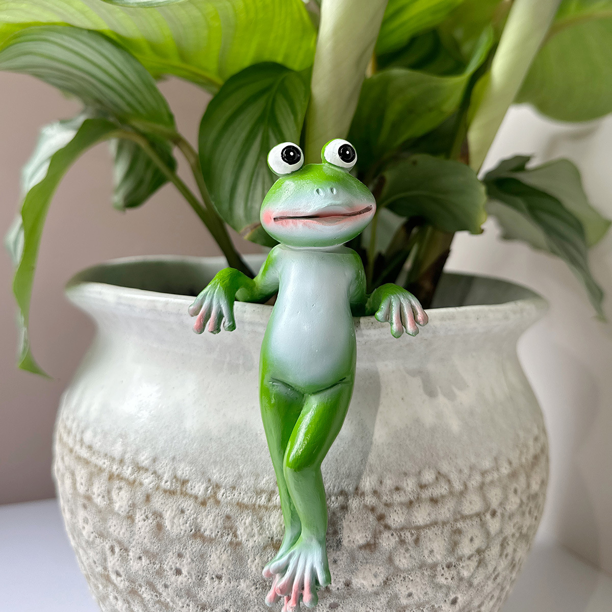 Courtyard bonsai decorative ornaments personalized cartoon frog hanging creative animal resin ornaments