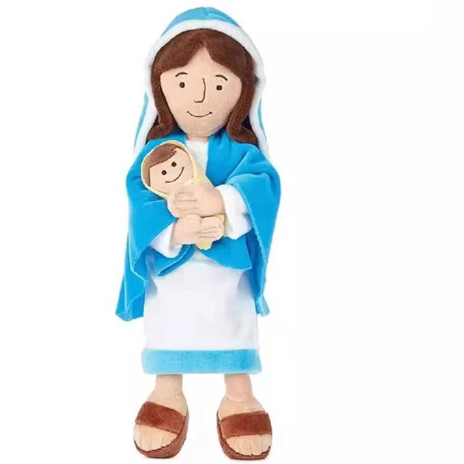 yesu new jesus plush doll thanksgiving gift doll spot jesus pillow Y240801