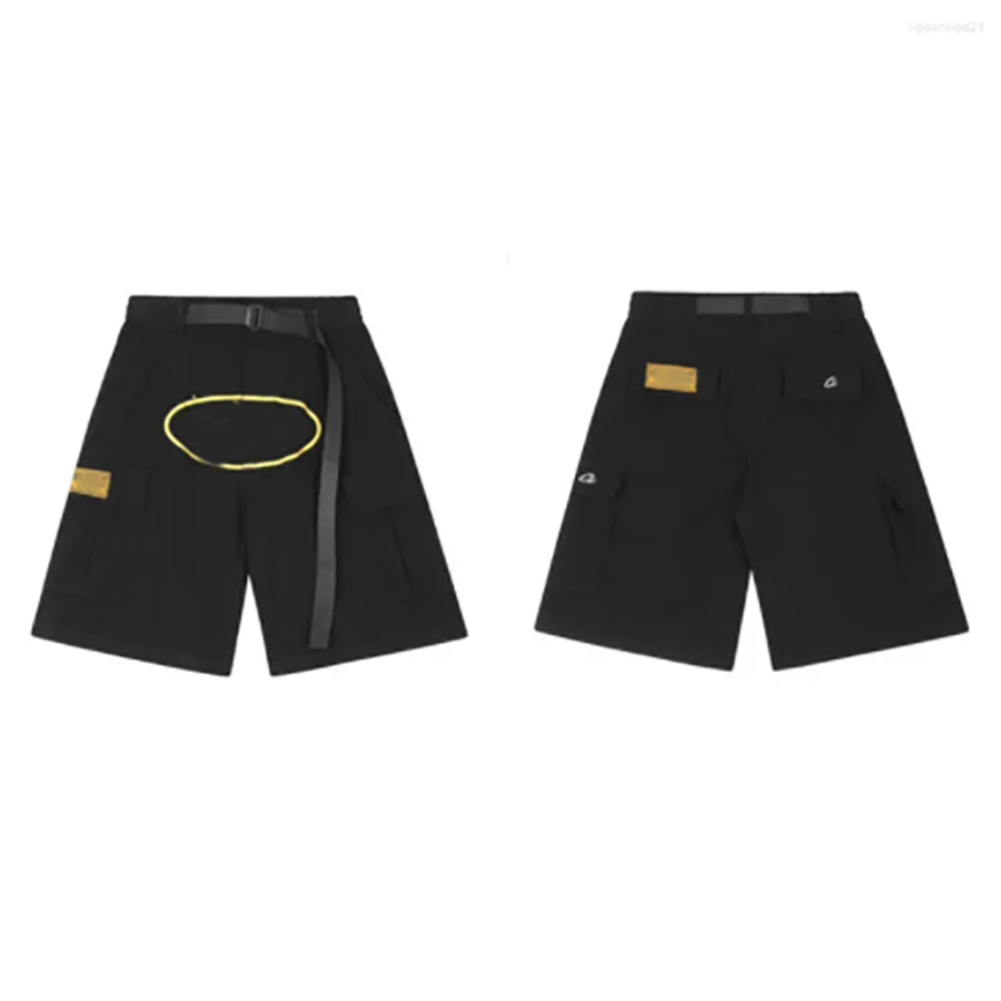 Men's Pants Printed Workwear Summer Elastic Band Leisure Style Shorts Gaojie Multiple Pockets Men Women