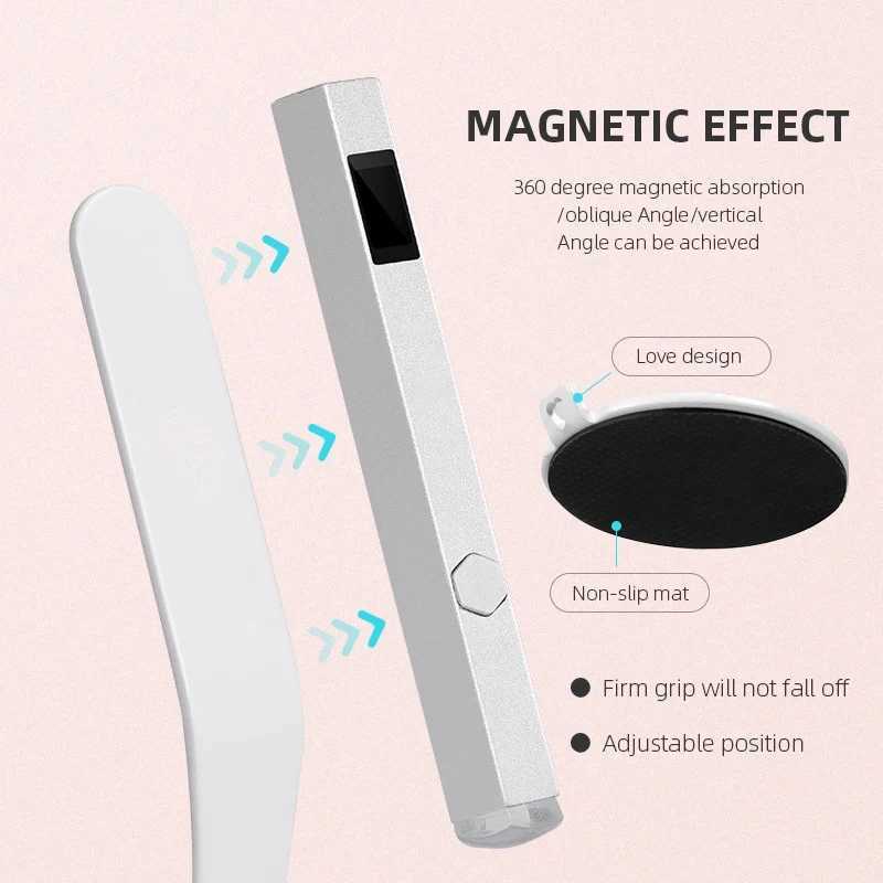 Handheld Nail Lamp Rechargeable Mini Nail Dryer With LED Screen UV LED Nail Lamp Flashlight Pen USB Professional Nail Equipment Y240801