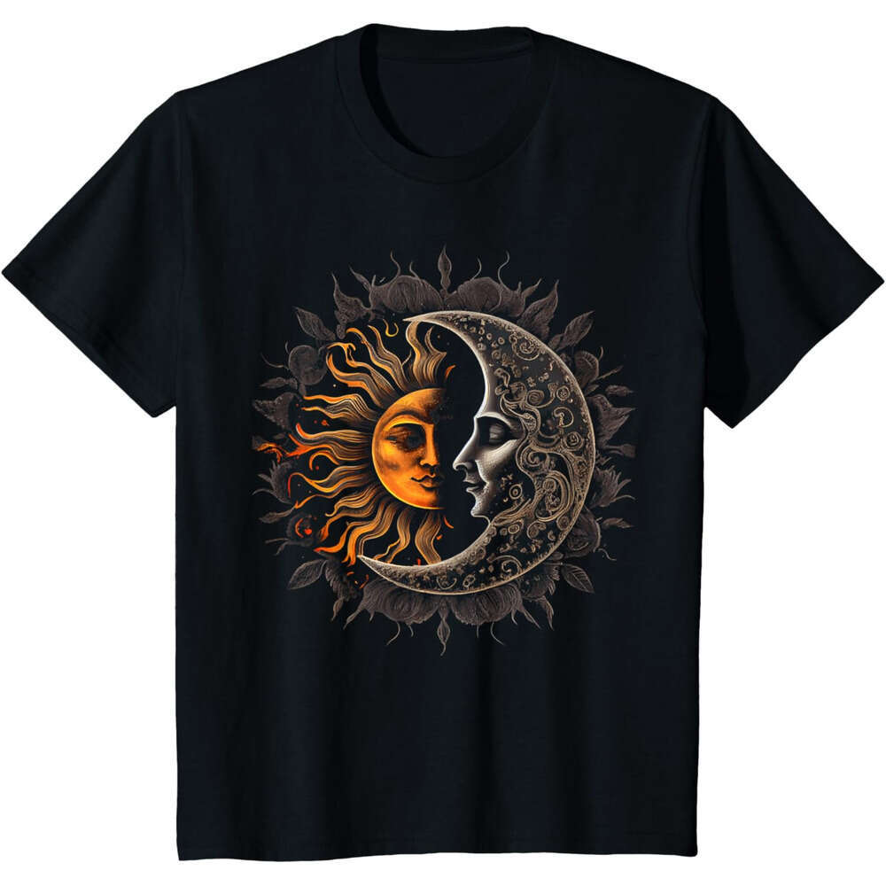 T shirt Mens Sun Moon Graphic for Men Women Boys Girls T-Shirt shirts tshirt graphic tee Casual tops summer clothes Short sleeve Free shipping