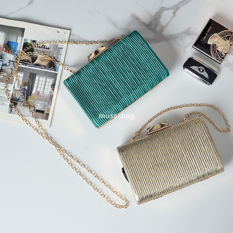 Cross-border new European and American fold dinner bag senior sense banquet bag simple bag female clucth bag