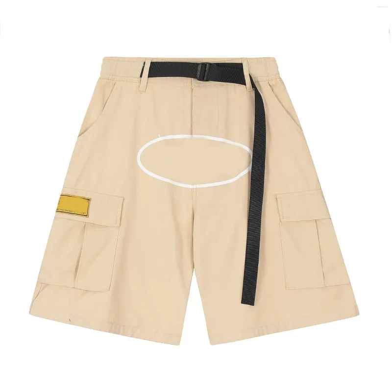 Men's Pants Printed Workwear Summer Elastic Band Leisure Style Shorts Gaojie Multiple Pockets Men Women