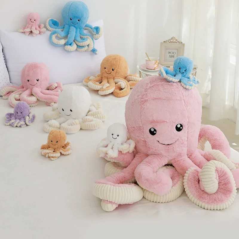 18-80cm Large Size Toy Octopus Plush Toys PP Cotton Stuffed Animals Doll For Children Girls Home Decoration Birthday GiftsM240801