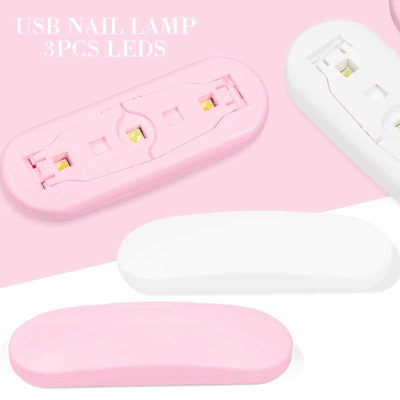 Pink Nail Dryer MINI 6W USB UV LED Lamp Nail Art Manicure Tools Pink Egg Shape Design Fast Drying Curing Light for Gel PolishCL240731