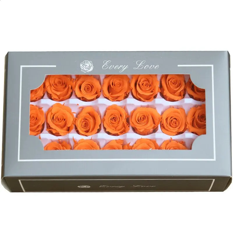 21pcs Grade B 23CM Natural Preserved Mini Roses Heads Beauty and the BeastForever Rose for WeddingPartyDIY Gift 240731