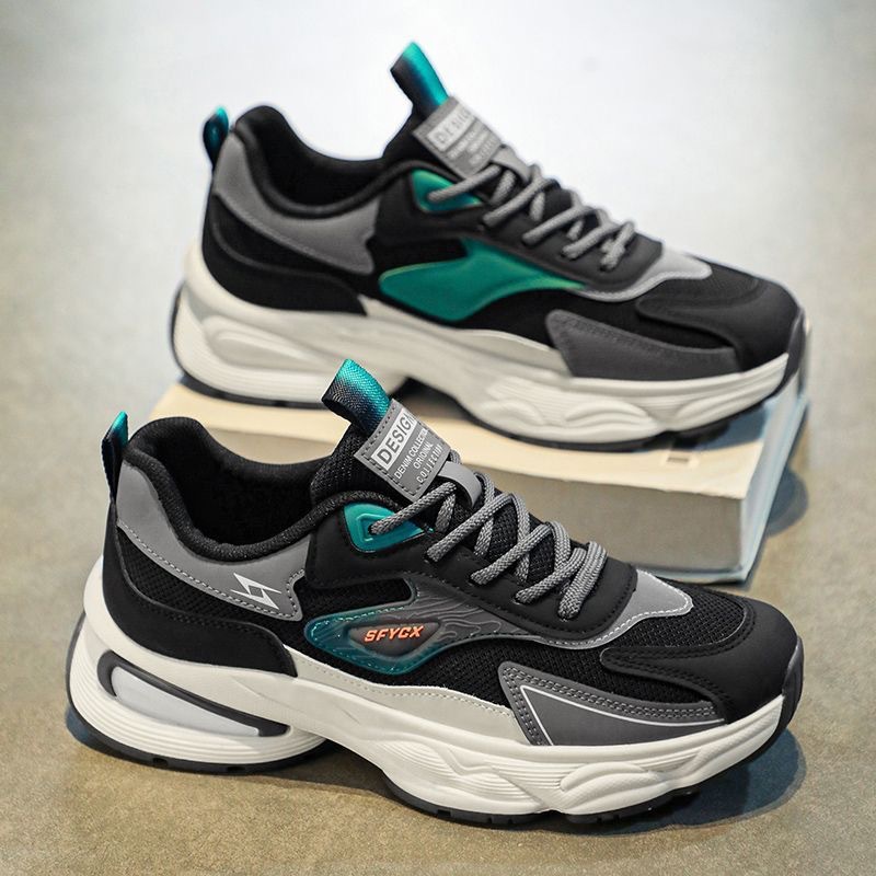 Mens Shoes Trendy Sneakers Sports Shoes Breathable Versatile Stylish Size 39-44 Green Free shipping