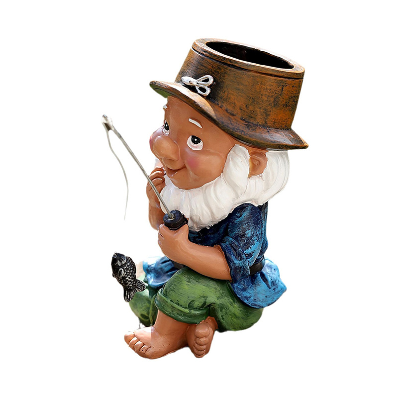 Fishing Old Man Statue Resin Crafts Garden Decorations Spot Garden Decoration Patio Arrangement