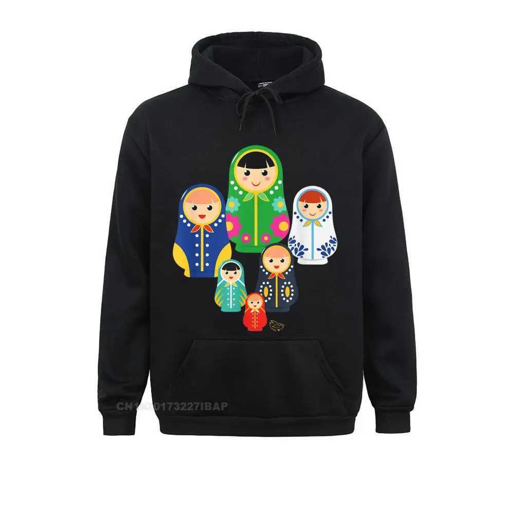Matryoshka Russian Nesting Dolls Russia Hooded Pullover Printed On Long Sleeve Hoodies Men Sweatshirts Classic Sportswears NewM240730