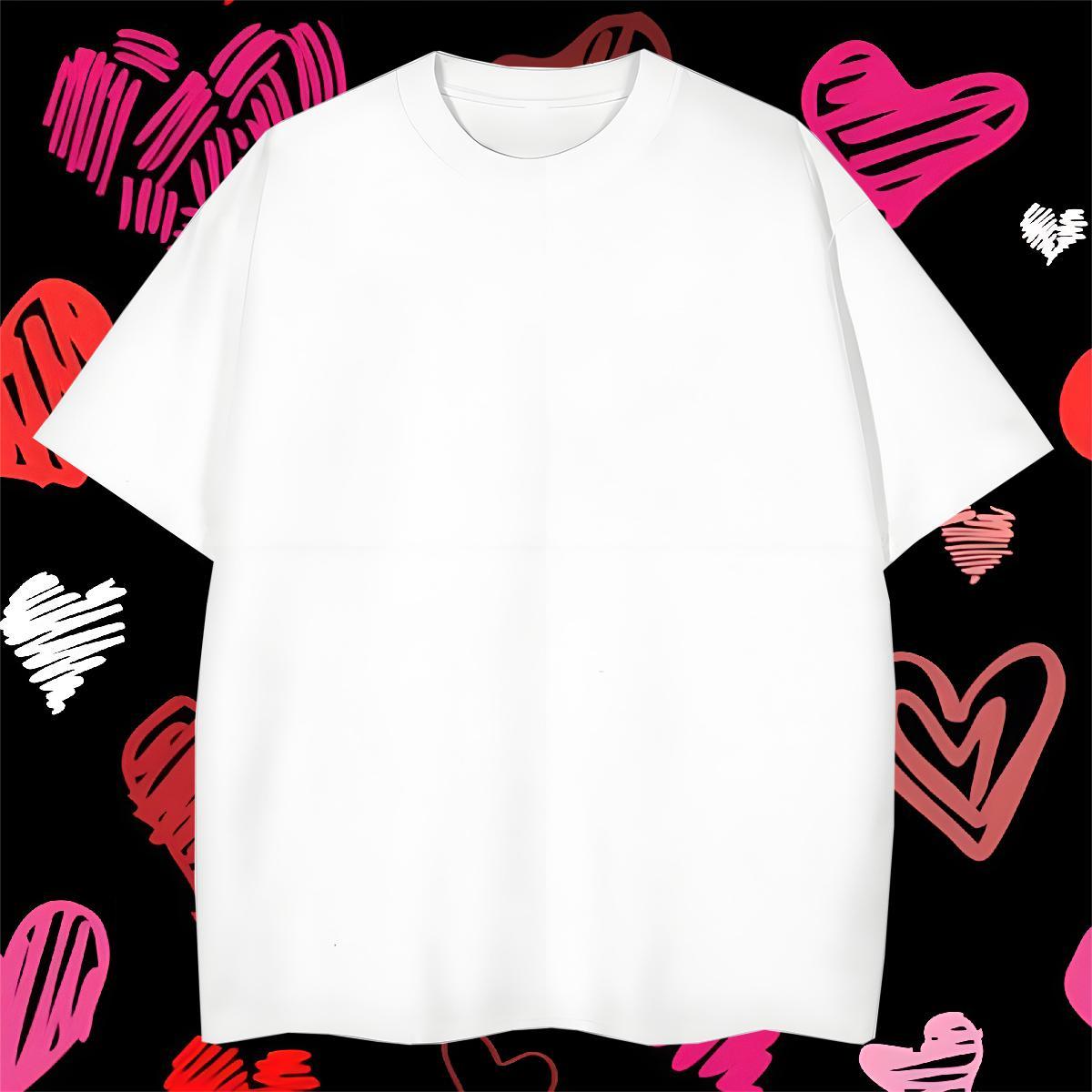 Designer Couples T Shirts 230g 100% Cotton Beach scary Crew Neck Mens T Shirts Classic Custom Big Size Clothes
