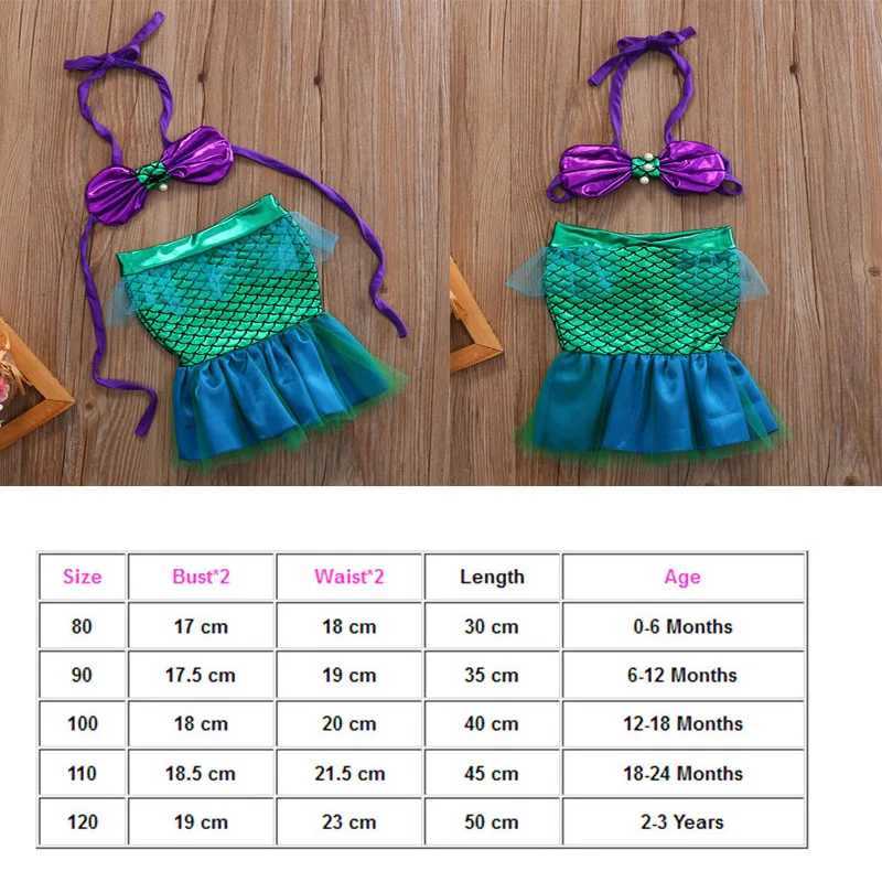 Emmababy Fashion Toddler Mermaid Girl Princess Dresses Comfort Party Cosplay Costume Girls Outfits Dropship X250224