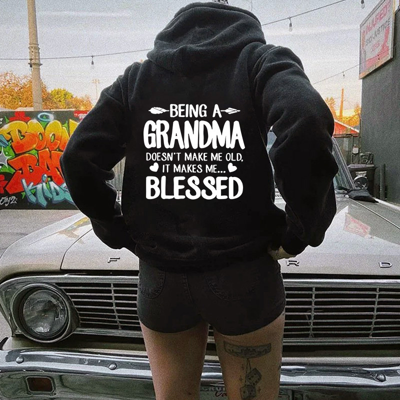 New letter printed hoodie sweatshirt for autumn and winter women, Korean version, trendy and versatile clothes F8.1#30