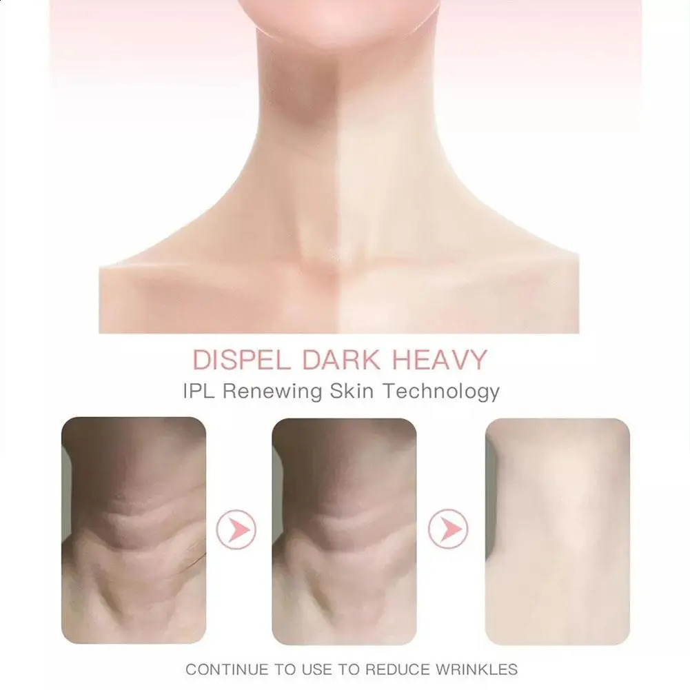 Neck Facial Lifting Device Microcurrent LED Pon Therapy Vibration Face Massager Anti s Tightening Skin Care Tools 240731
