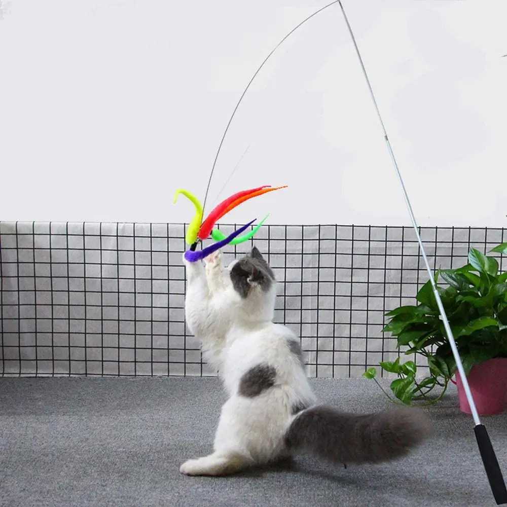 10PCS Replacement Cat Feather ToysNatural Feather Refills for Indoor Cat ToysKitten Cat Having Fun Exercise PlayingXJ2025 - view 7