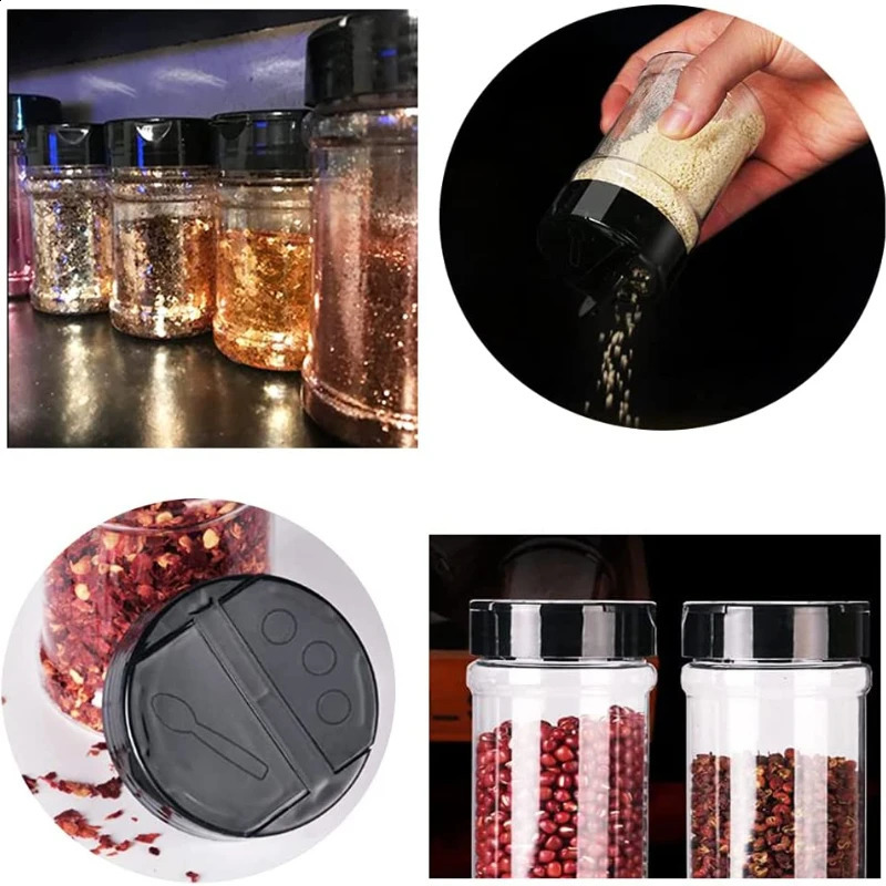 Ultensilio for Kitchen Condiment Seasoning Container Spice Bottles Seasoning Condiments Door Storage Jars Spices Plastic Set Box 240801
