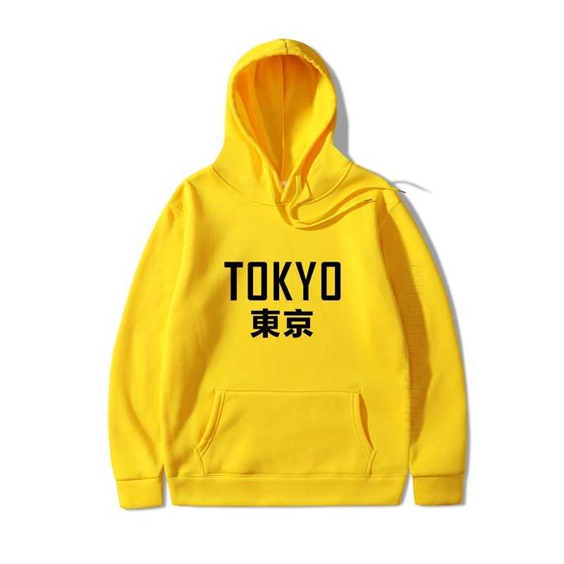 New Arrival Japan Harajuku Hoodies Tokyo City Printed Pullover Streetwear Hip Hop Sweatshirt Men/Women Black Hoodies S-3XLM240730