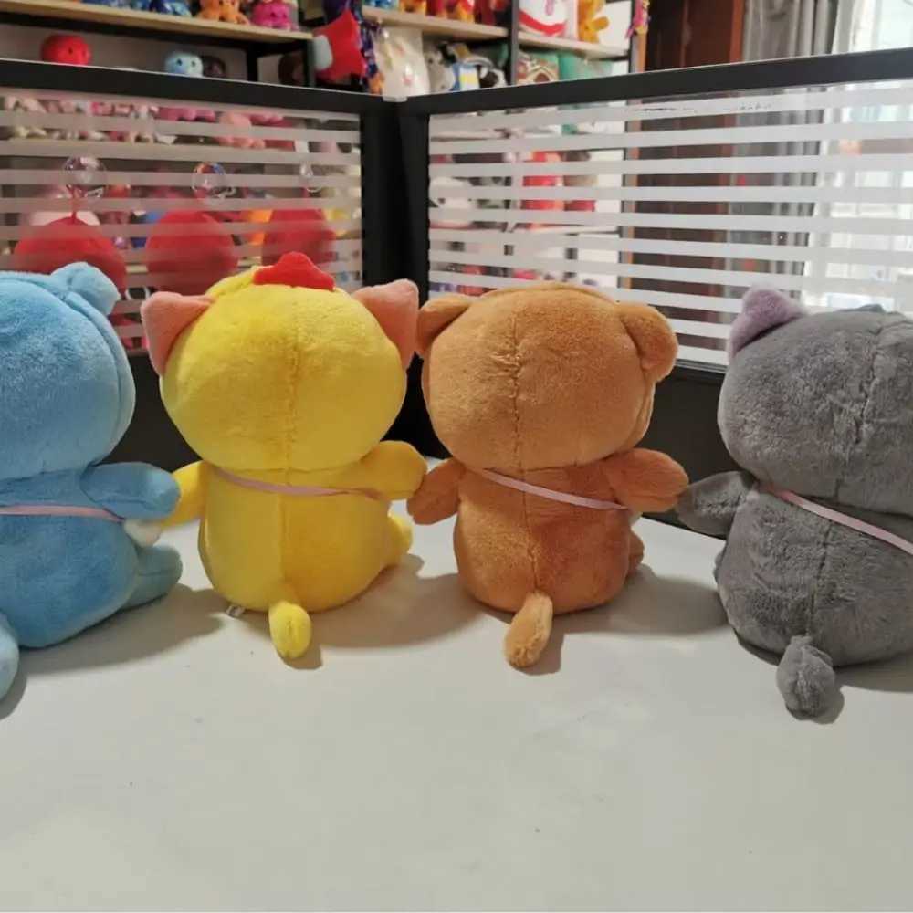 25cm Plush Cat Toys Kawaii Stuffed Animals Toys Cartoon Cat Doll Cute Mmorning Soft Toy with Bell Toys Gift Y240801