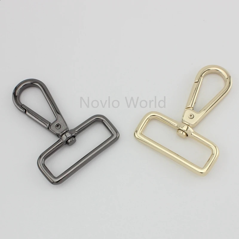Nolvo World 520100pcs 6 colors 6138mm 112 leather belt strap bag buckles metal clasps15 swivel clasp clip for 240731