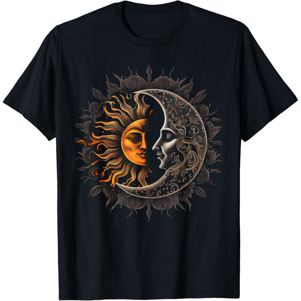 T shirt Mens Sun Moon Graphic for Men Women Boys Girls T-Shirt shirts tshirt graphic tee Casual tops summer clothes Short sleeve Free shipping