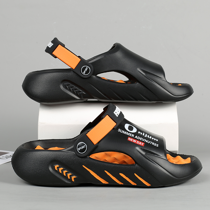 Fashion Men Massage Slippers Indoor Outdoor Sandals Beach Casual Shoes Comfortable Soft Sole Slides Men's Sandals Big Size 46 47