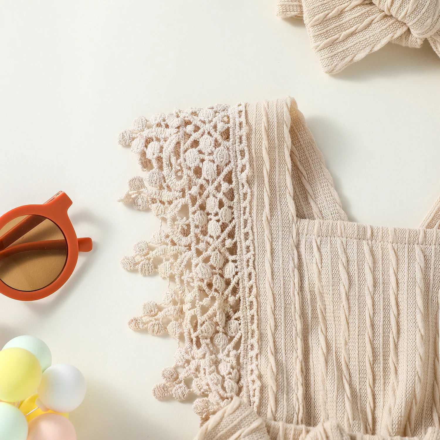 2024 New Style Baby Girls Summer Sleeveless Solid With Bow Fashion Outdoor Streetwear Dress X2502201