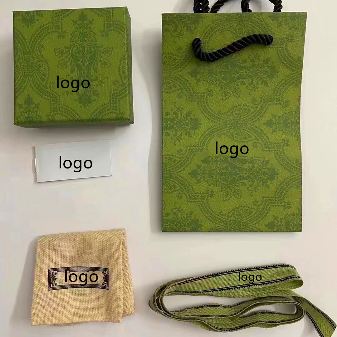 Designer Jewelry Boxes Green Color Ring Case Necklace Box Earring Bracelet Box For Gift Packaging Box Jewelry Display