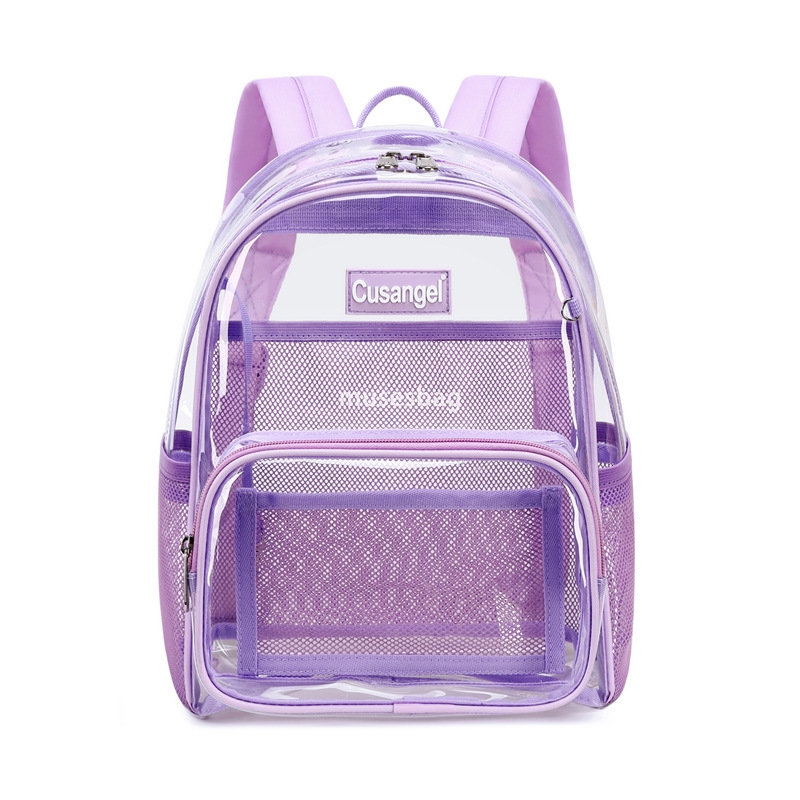 New transparent backpack ladies Amazon fashion Jelly backpack Environmental protection TPU simple student bag