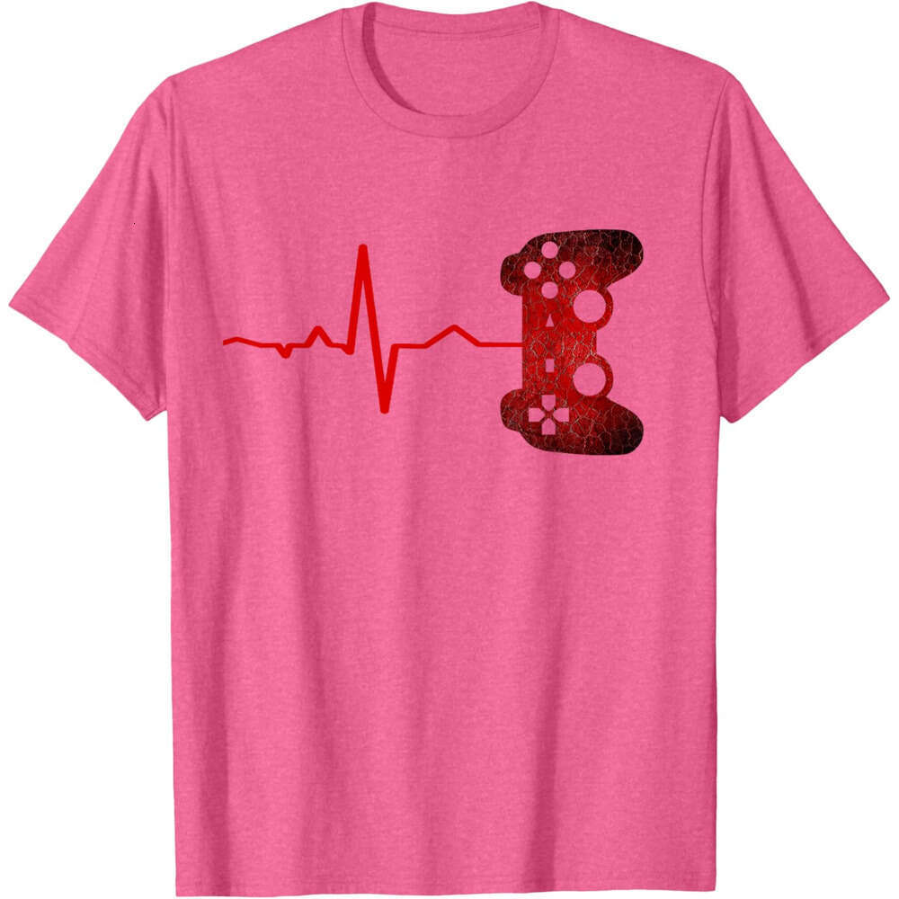 T shirt Mens Gamer Heartbeat Video Games Gaming Boys Teens Men T-Shirt shirts tshirt graphic tee Casual tops summer clothes Short sleeve Free shipping