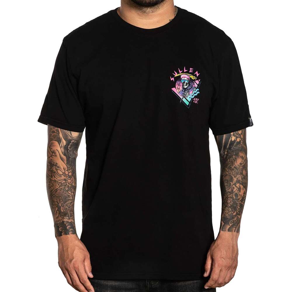T shirt Mens Sullen Muerte Short Sleeve Premium Fit Vintage Tattoo Skull Graphic T-shirt for Men shirts tshirt graphic tee Casual tops summer clothes